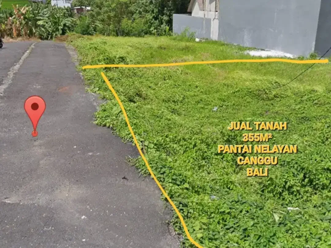 355m² LAND FOR SALE at Canggu Badung Bali, 5 minute to Canggu beach&Nelayan beach - Image 5 of 10