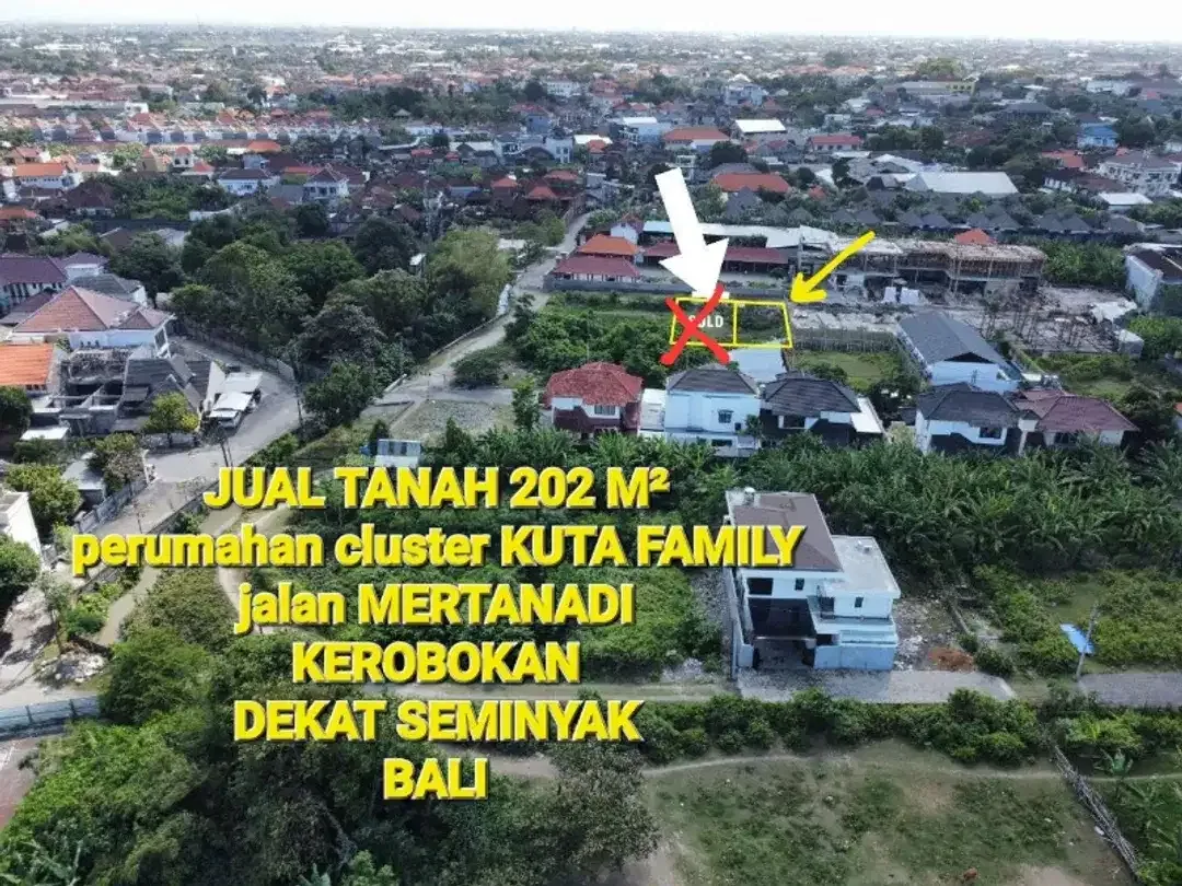 Jual tanah di mertanadi KEROBOKAN dkt SEMINYAK kawasan pariwisata Bali - Image 6 of 10