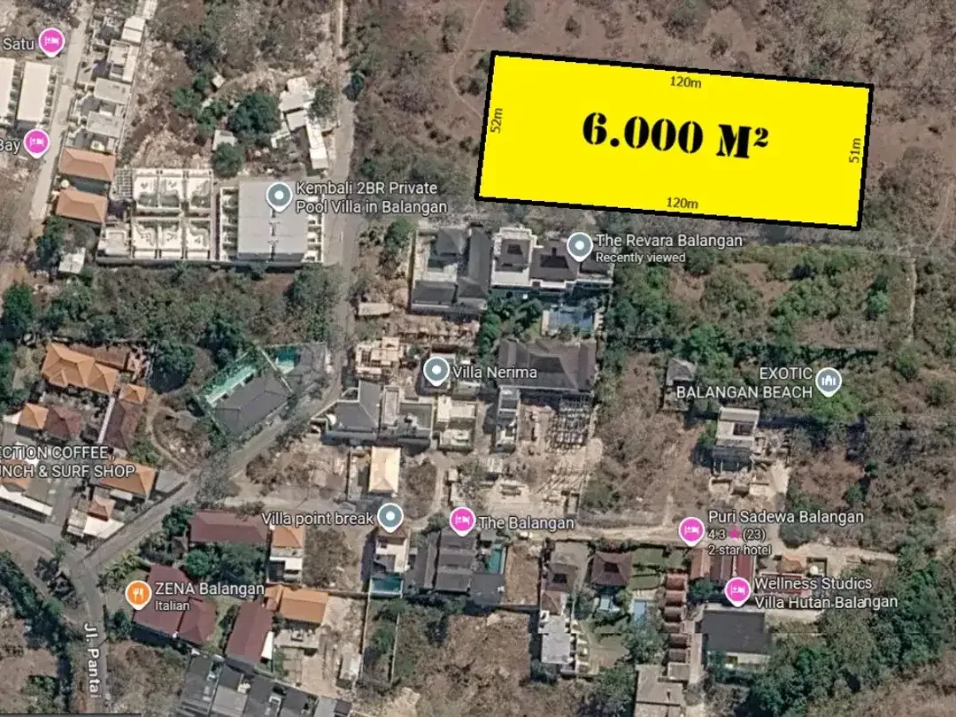 Prime Investment - Lahan Eksklusif 60 Are di Pantai Balangan - Image 2 of 4