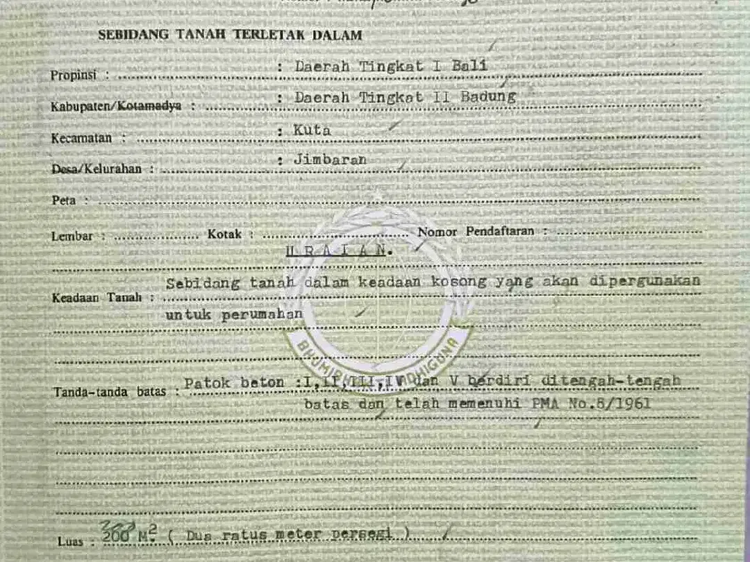 Tanah Strategis 200m² Dekat Kampus Udayana Jimbaran - Image 10 of 10