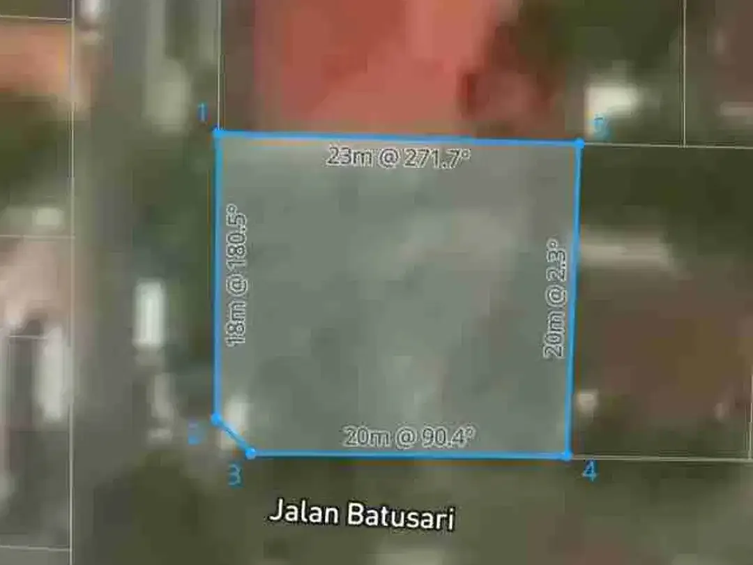 Tanah Premium 450 m² Dekat Lapangan Puputan Renon - Image 1 of 9
