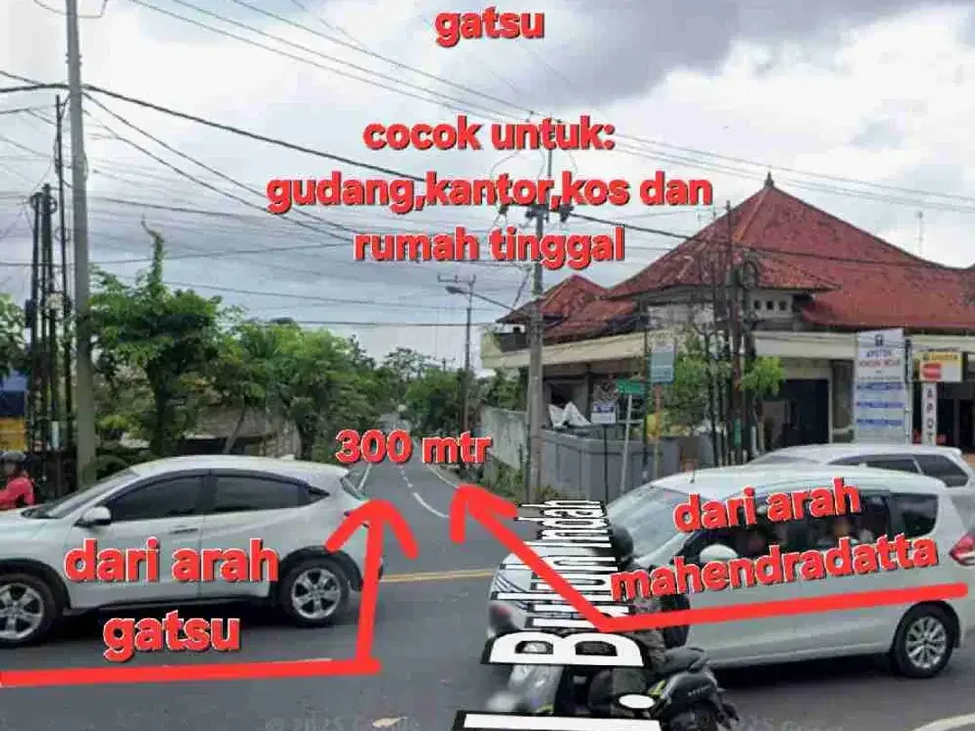 Disewakan tanah / Kontrak tanah 405m² di Buluh Indah,area Gatsu barat Dps. Cck utk Gudang, Kantor, Kos, Rmh tinggal - Image 9 of 10