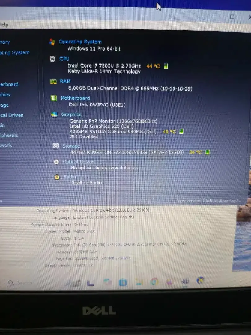 Dell Vistro 5468 intel Core i7 Gen-7 (8/512gb) Spek Design JOSS - Image 5 of 5
