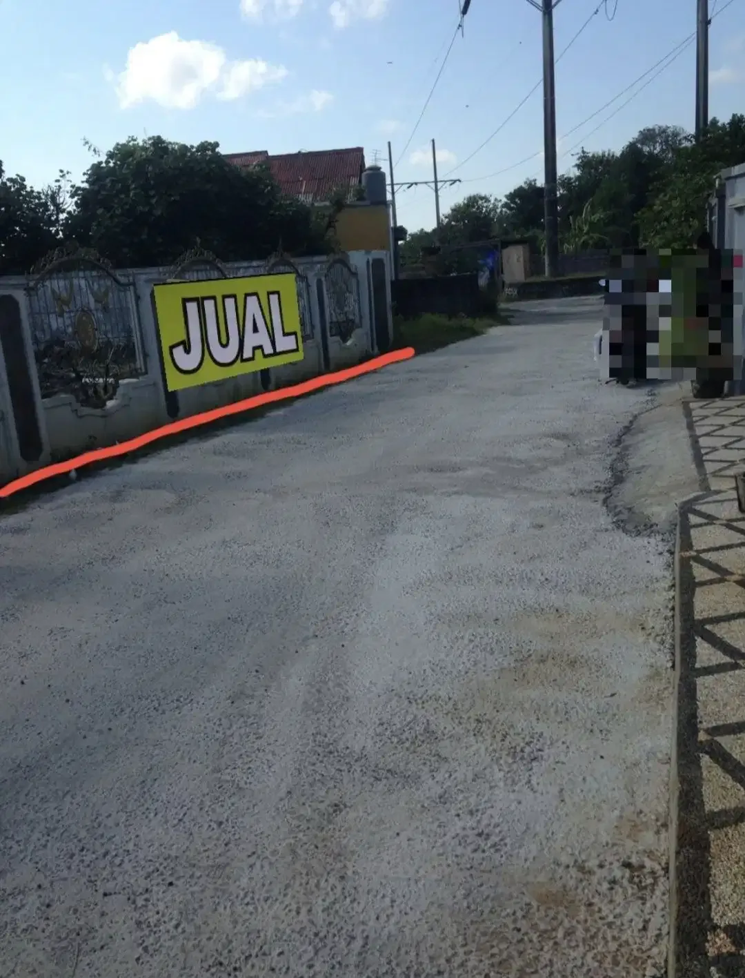 Jual Tanah 246m2 di bypass ngurah rai, Jimbaran bawah, jl Taman baruna - Image 1 of 6
