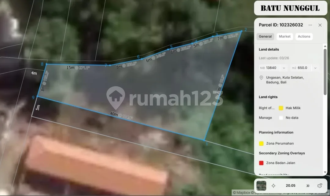 Tanah Hook Premium 6,5 Are di Ungasan - Image 3 of 4