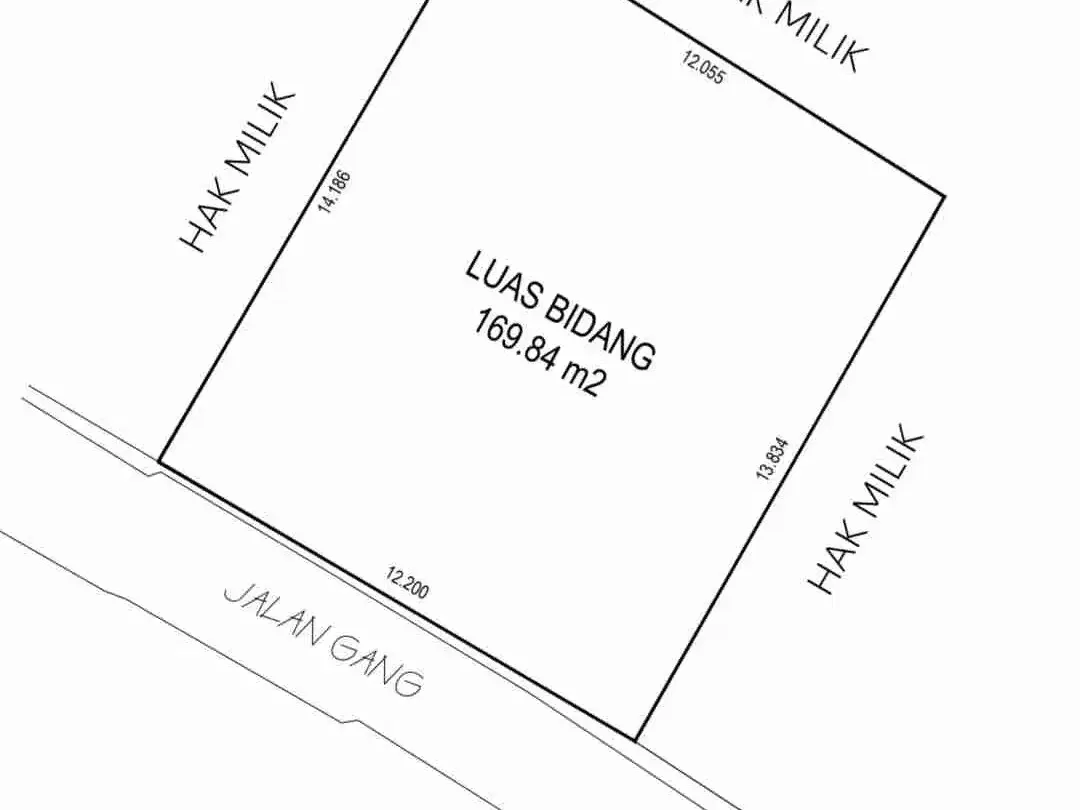 Jual Tanah Luas 1.8are/180m² Lokasi Premium Gang, Jalak Berawa Canggu area Investasi.yt - Image 4 of 6