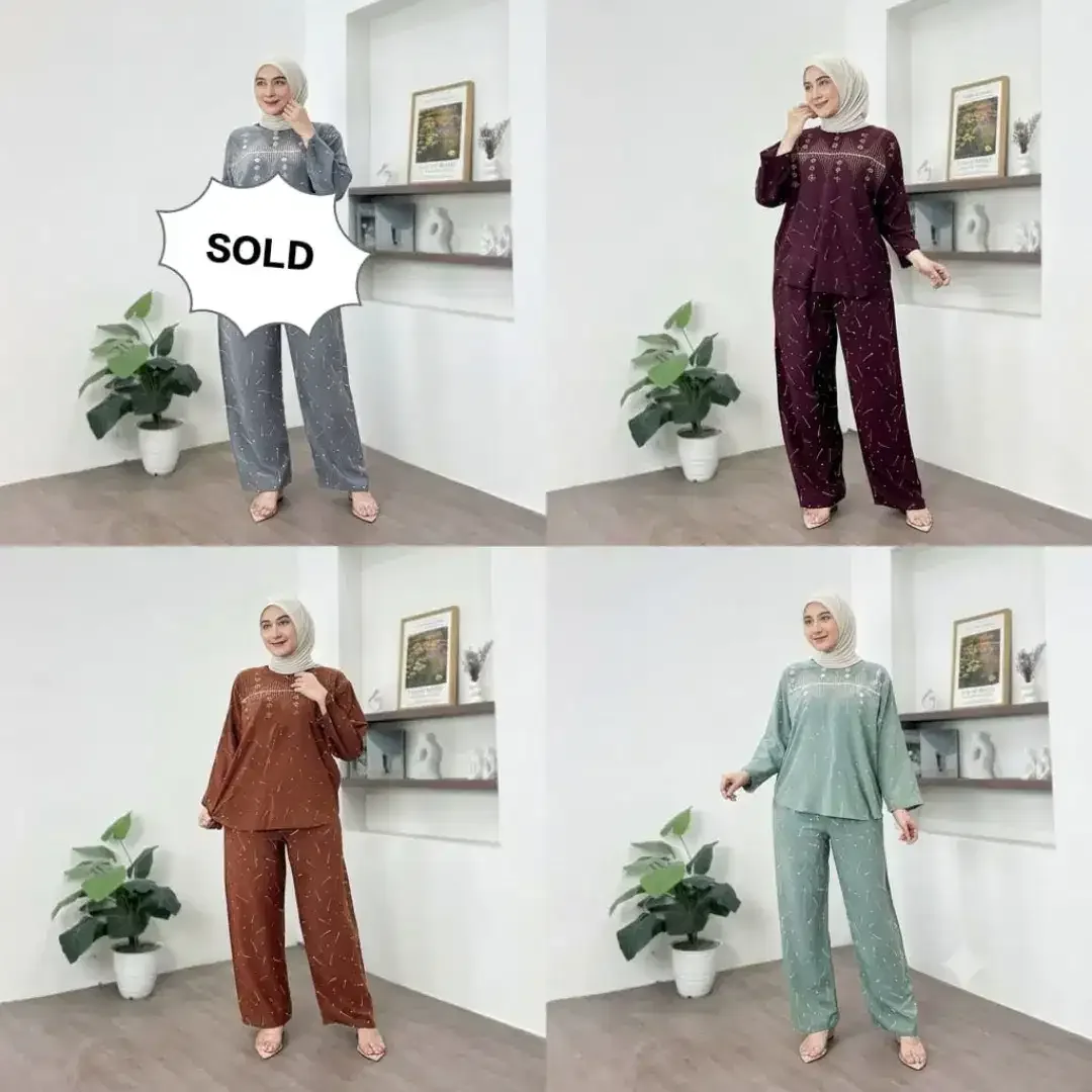 Baju dan celana set wanita - Image 4 of 4