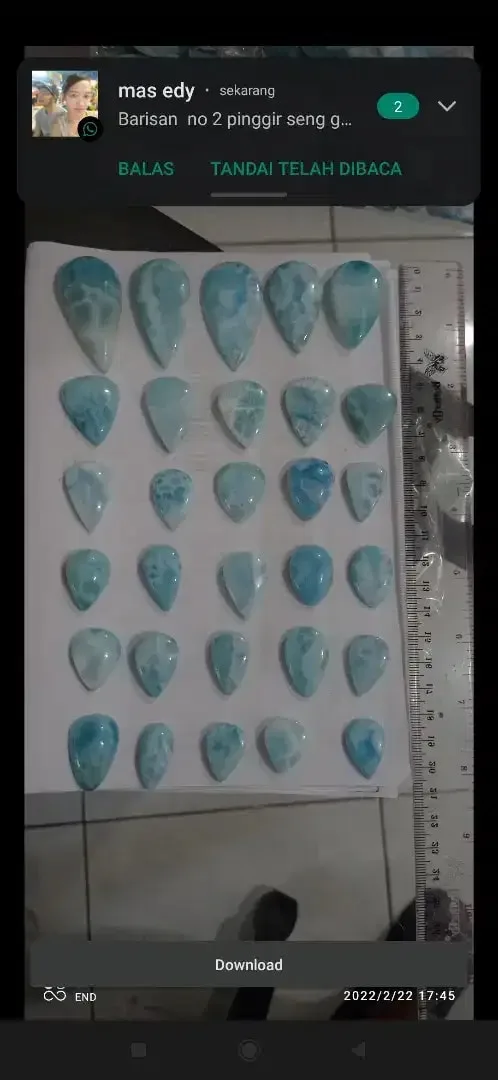 batu natural larimar - Image 4 of 4