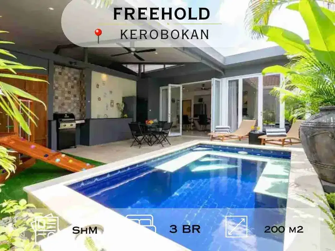 Dijual Villa Eksklusif di Kerobokan – Dekat Pusat Hiburan & Bisnis, serta Seminyak - Image 1 of 10