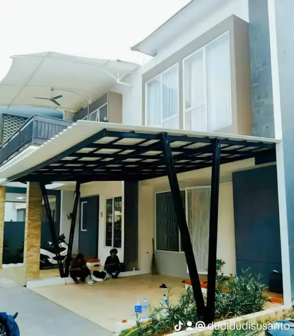 Kanopi baja ringan, Canopy besi hollo , rangka baja ringan,  PVC - Image 3 of 10
