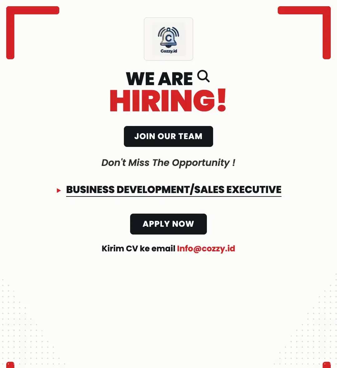 Lowongan kerja Business Development/Sales Executive - Image 1 of 1