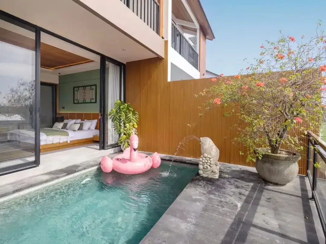 MODERN TROPICAL 2 BEDROOMS VILLA WITH RICEFILD VIEW AT UBUD - Image 4 of 10