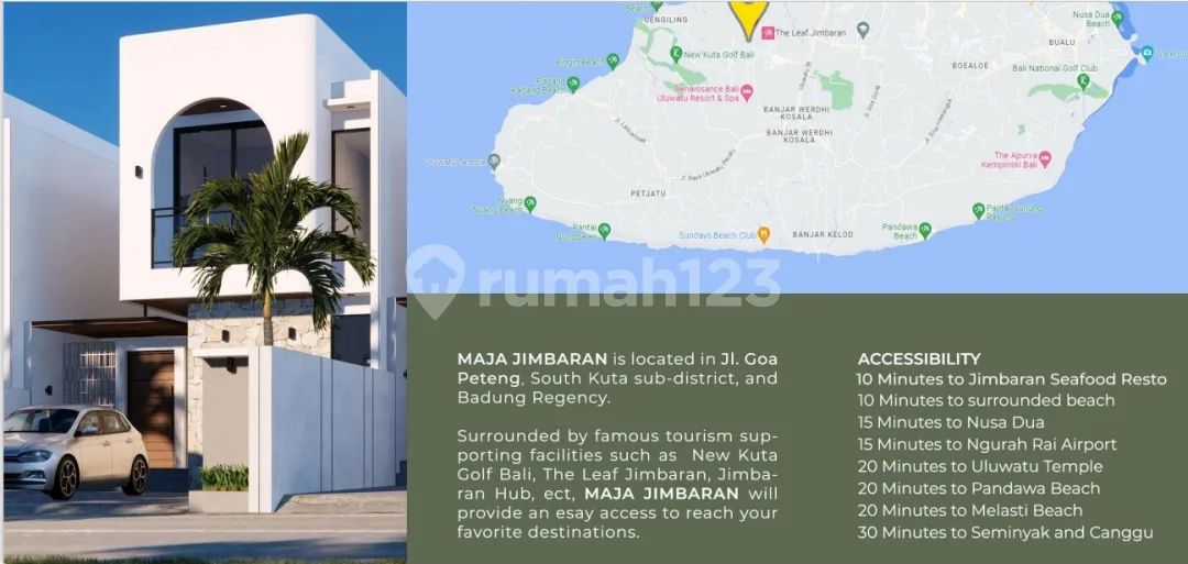 Dijual Murah Rumah di Vila Dekat Luna Beach Tabanan Bali - Image 2 of 4