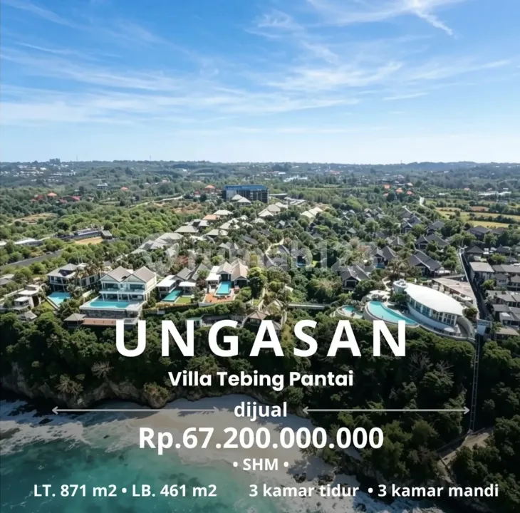 Vila Mewah di Tebing Pantai Karma Kandara - Ungasan - Image 1 of 4