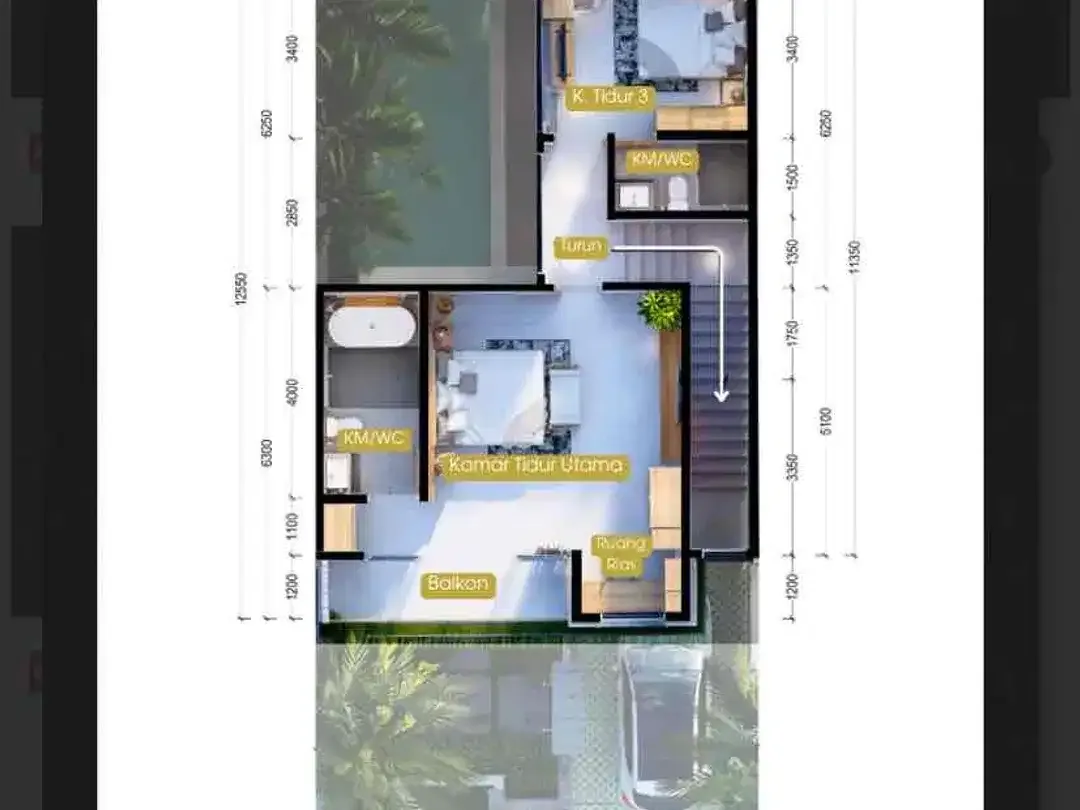 VILLA MEWAH 3 KAMAR AREA PECATU - Image 4 of 5