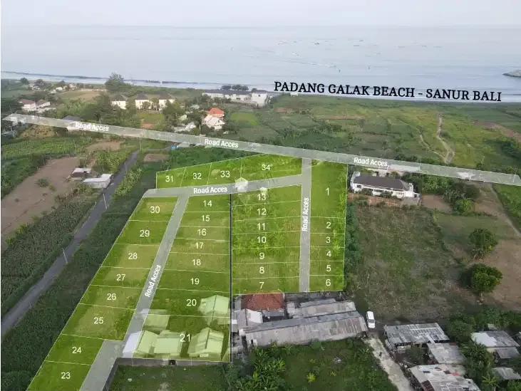 Tanah Super Premium dkt Pantai Padang Galak Sanur - Image 1 of 10