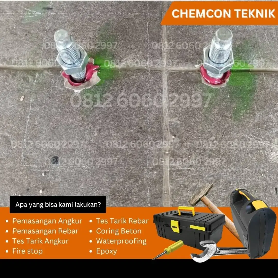 # Jasa Pemasangan Angkur Chemical | M8–M24 | Tanam Angkur Beton - Image 1 of 5