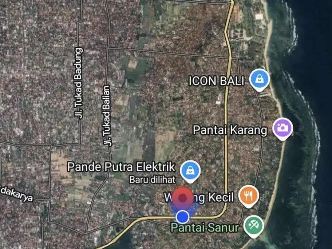 Tanah Niaga 5,4 Are Disewakan, di Area Pantai Sanur Denpasar - Image 4 of 5