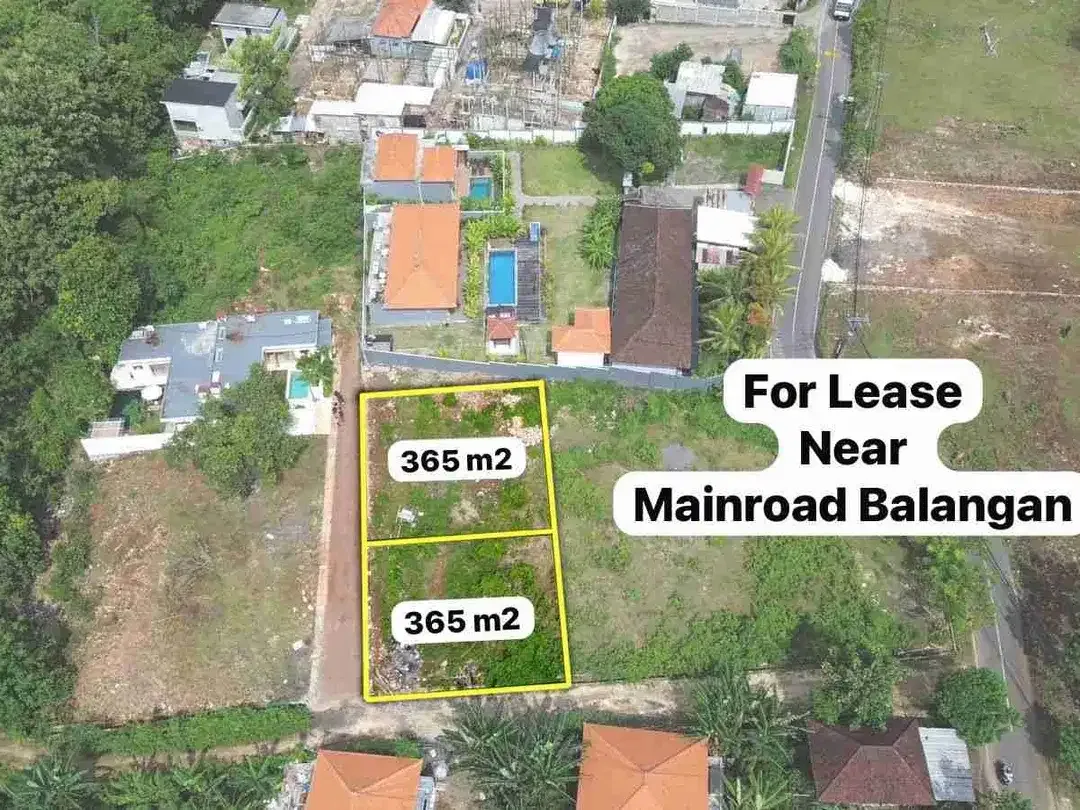 TANAH SEWA 365m² DEKAT TOFINO VILA BALANGAN. KUTA SELATAN - Image 1 of 5
