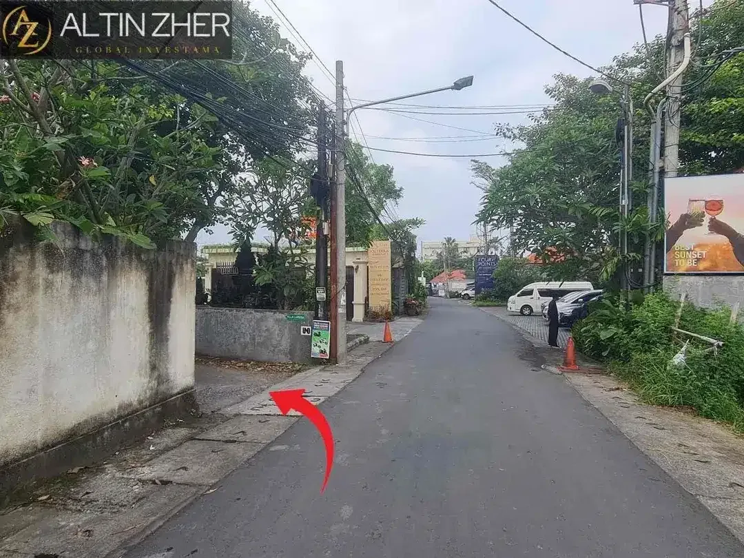 lahan premium jarang ada kawasan villa berlokasi di Petitenget Seminyak - Image 1 of 8