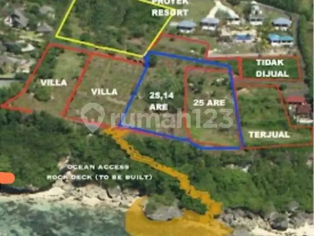 Land For Sale Cliffront At Pecatu Uluwatu - Image 9 of 10