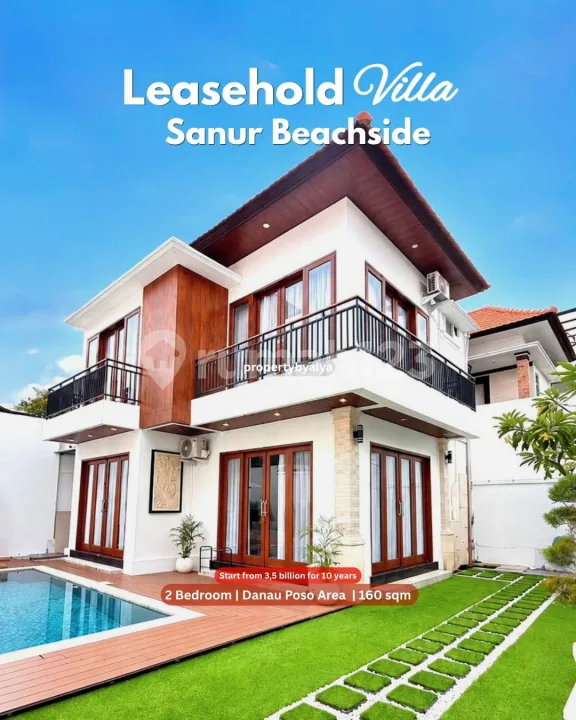 2 Bedroom Leasehold Villa With Garden In Beachside Sanur Danau Poso Perfect For Investment Or Retirement Home - Image 1 of 4