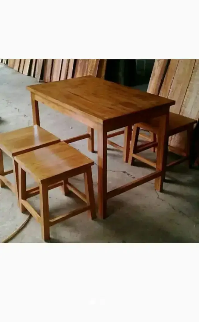 Jual meja kursi bahan kayu mahoni cocok buat resto - Image 2 of 3