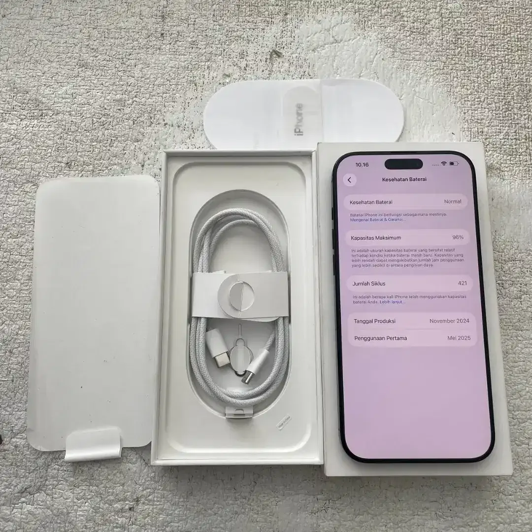 iPhone 16 Pro Max iBox PA/A Warna Black Titanium 512GB - Image 2 of 2