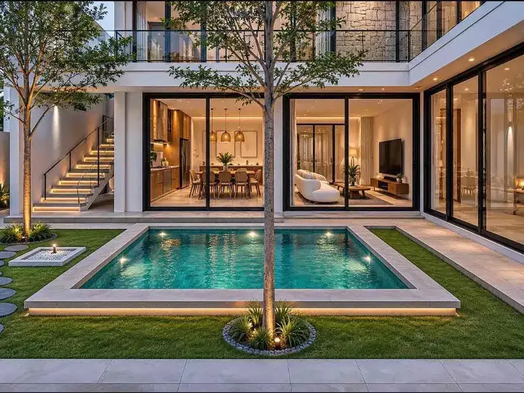 Modern tropical villa with paddy field view in the heart of Canggu Berawa - Image 2 of 6