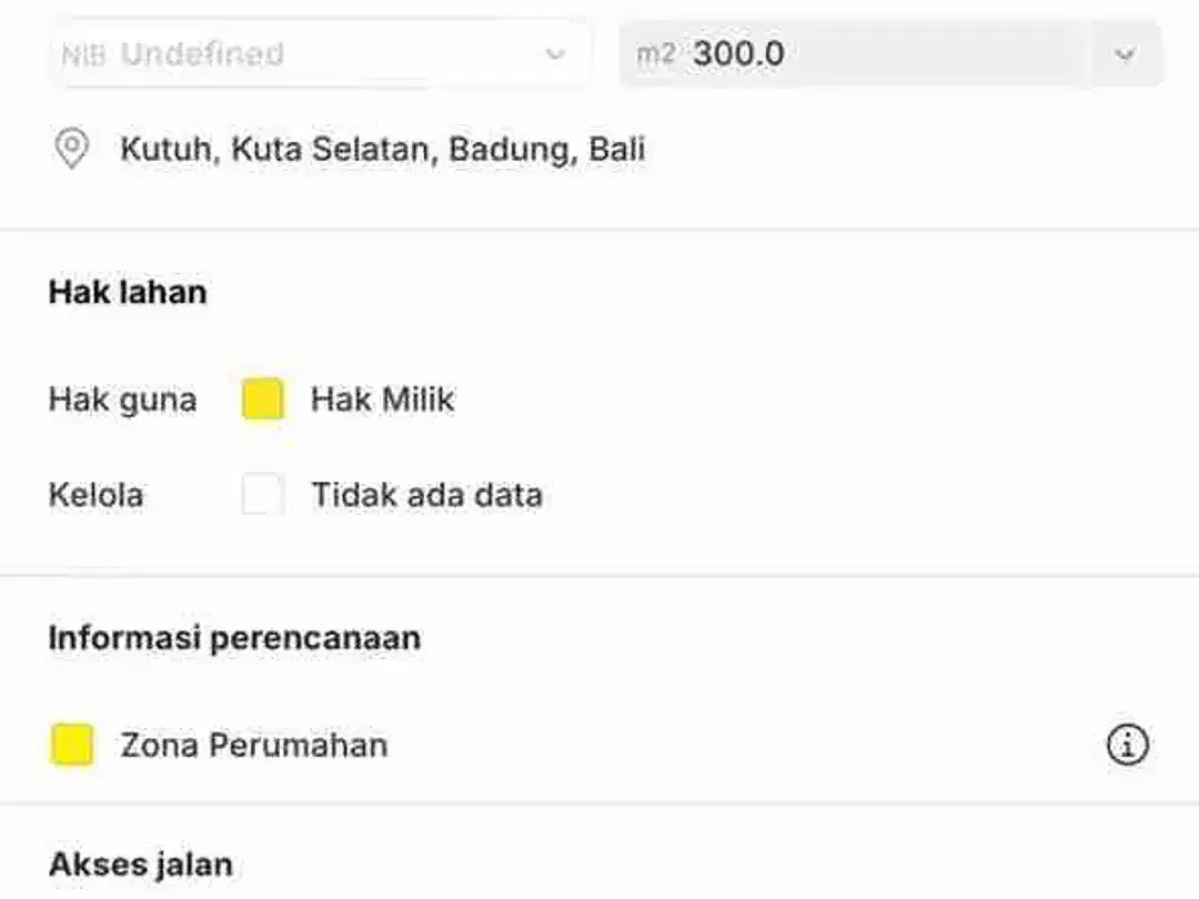 Dijual Tanah 300m² Posisi Hook Dekat Pantai Pandawa Bali - Image 8 of 8