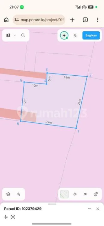 Tanah Murah Siap Bangun Pink Zone3 Menit ke Pantai Balangan Bali - Image 3 of 4
