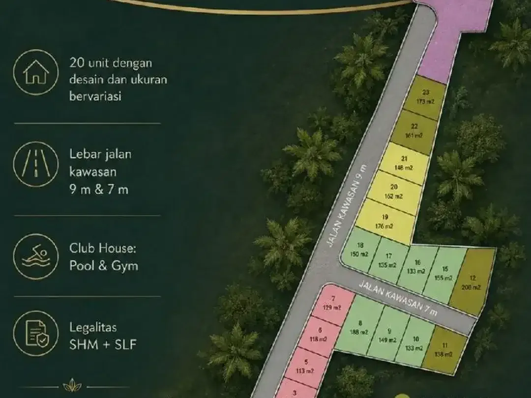 Villa Fully Furnished Dijual di Green Village, Denpasar Sanur - Image 1 of 5