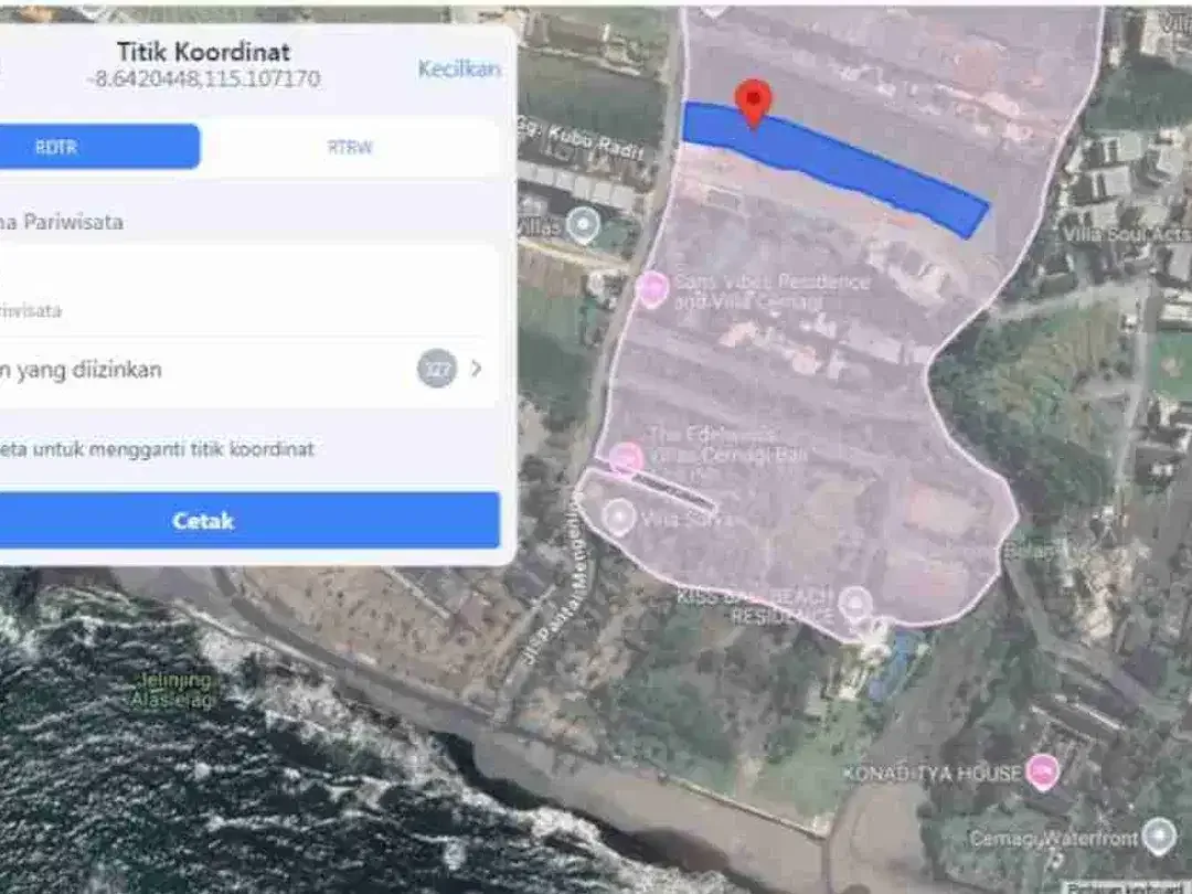 Tanah Komersial Dekat Pantai Mengening dengan Akses 7 Meter - Image 4 of 10