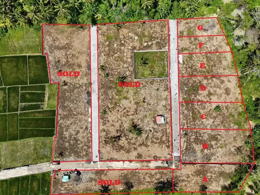 Premium Land  River Side in Beraban Tabanan - Image 1 of 7