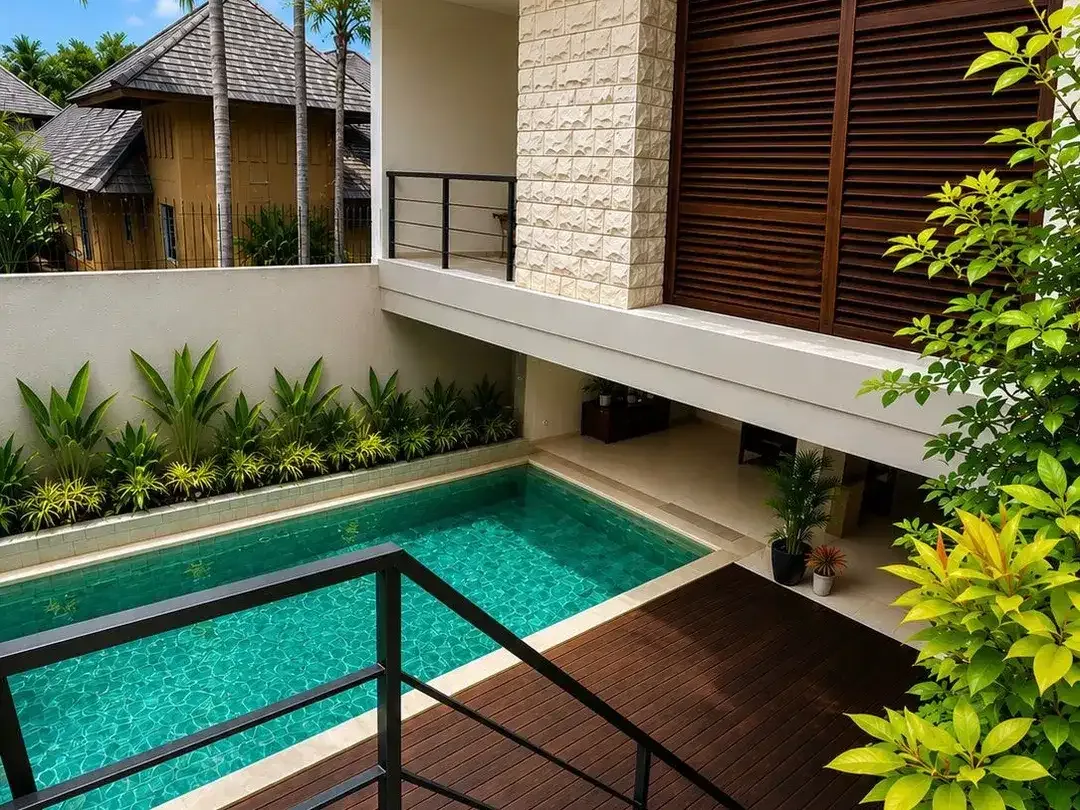 FOR SALE VILLA  MODERN TROPICAL  COMPLEX INTERIOR TERBAIK BEST PREMIUM LOKASI UMALAS - Image 9 of 10