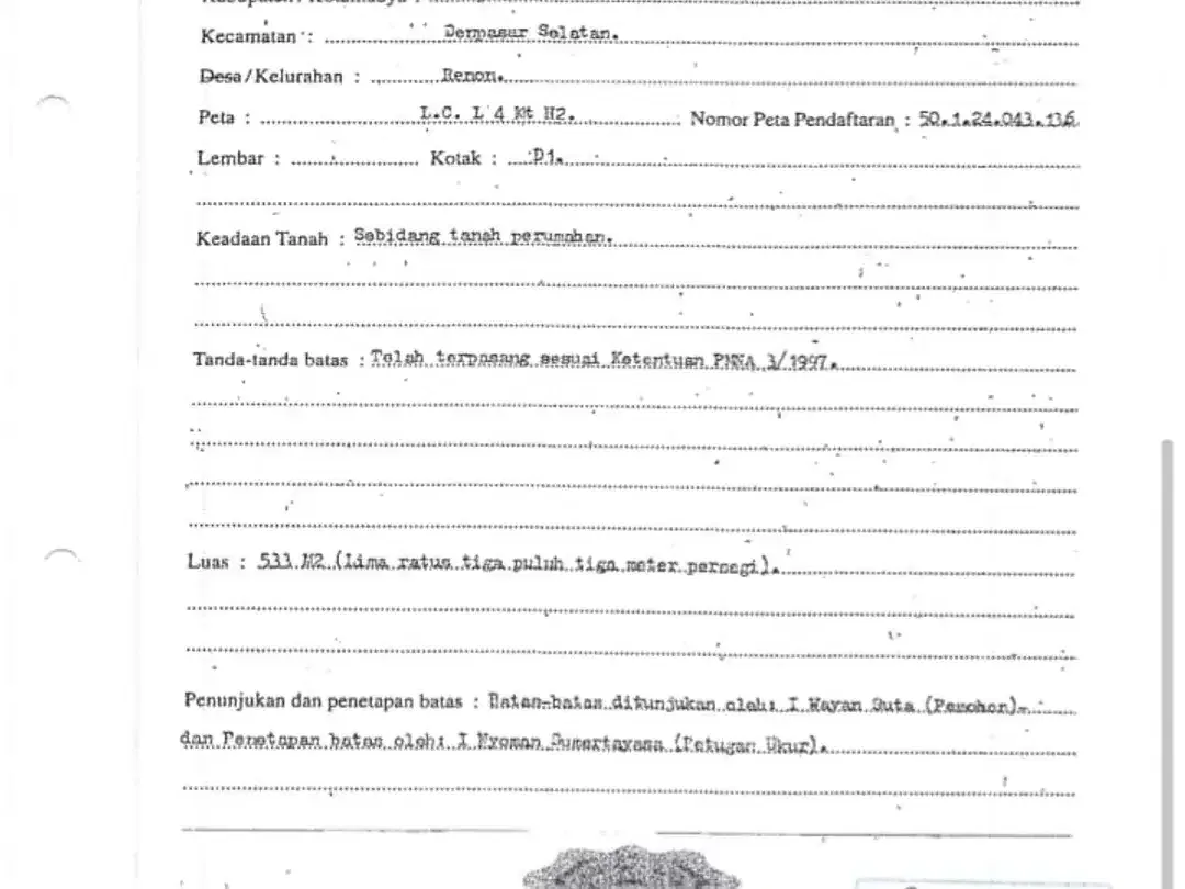 Dijual Rare Opportunity Land and Building Zona Kuning dengan Lebar Depan 15 Meter di Jantung Renon Denpasar Selatan - Image 4 of 5