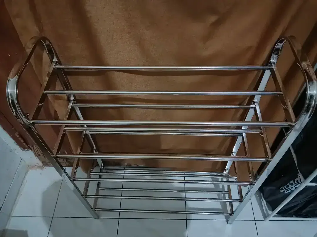 Rak Sepatu Serbaguna Stainless Steel 5susun Kuat,Kokoh,Anti Karat! - Image 4 of 5