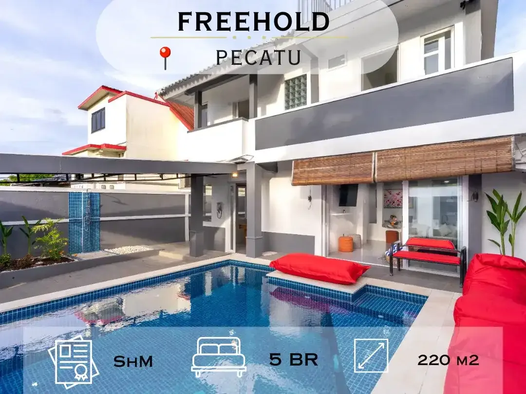 Modern 5 Bedrooms Villa With Ocean View From Rooftop At Pecatu - Image 1 of 10