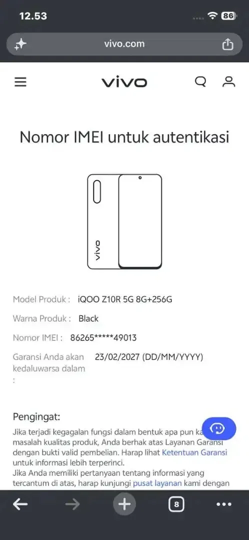 Iqoo Z10R 5G Warna Hitam 8/256GB - Image 5 of 5