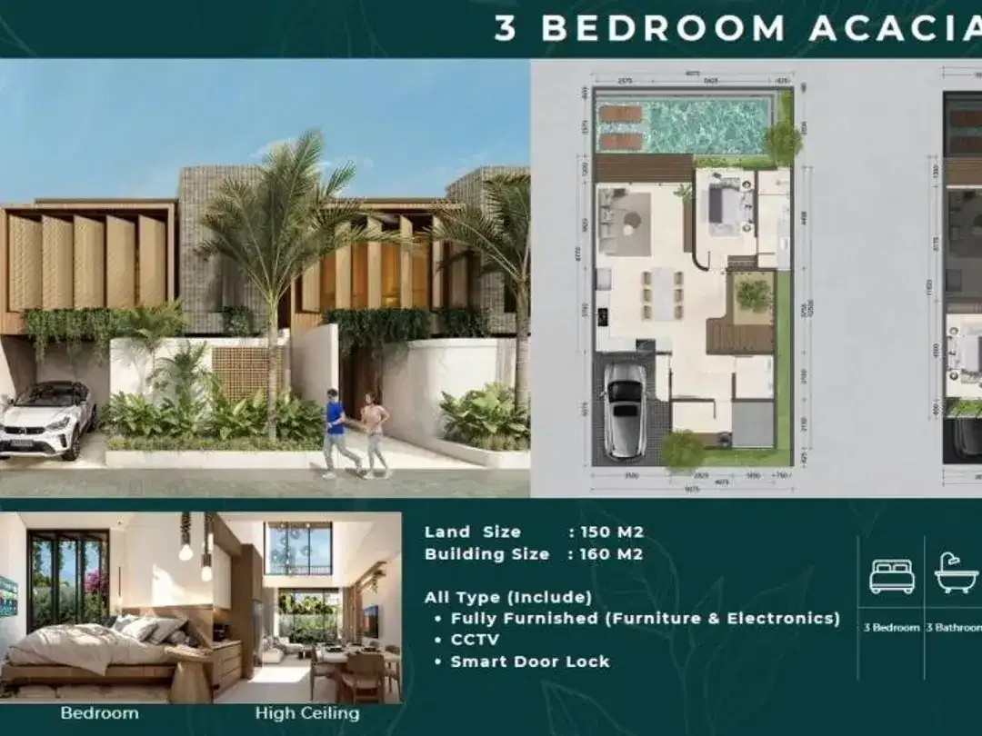 VILLA CLUSTER MEWAH PREMIUM 3 KAMAR DI PERBUKITAN UNGASAN - Image 2 of 10