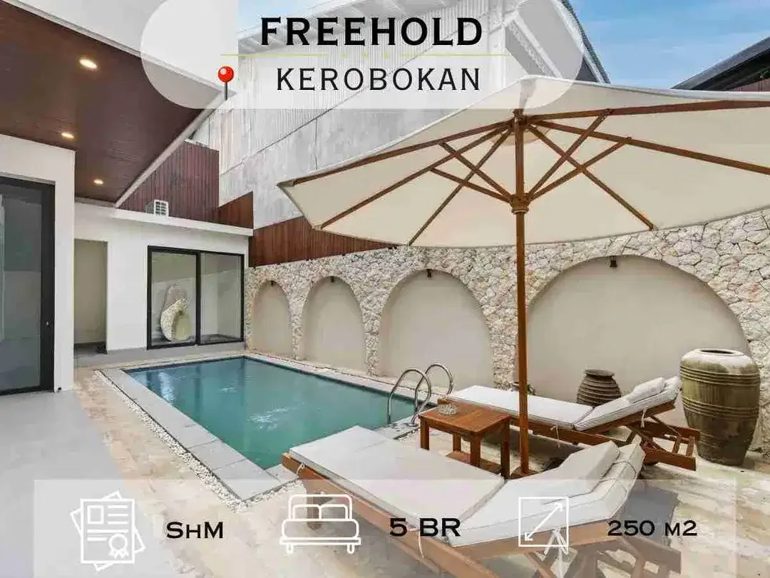 Rumah Semi Villa Modern 5 KT Di Muding Kerobokan, Bali - Image 1 of 10