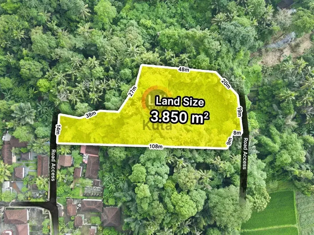 Prime Riverside Land In Mambal, Abiansemal, Quiet Area, Close To Central Ubud, Suitable For Villa - Image 5 of 6