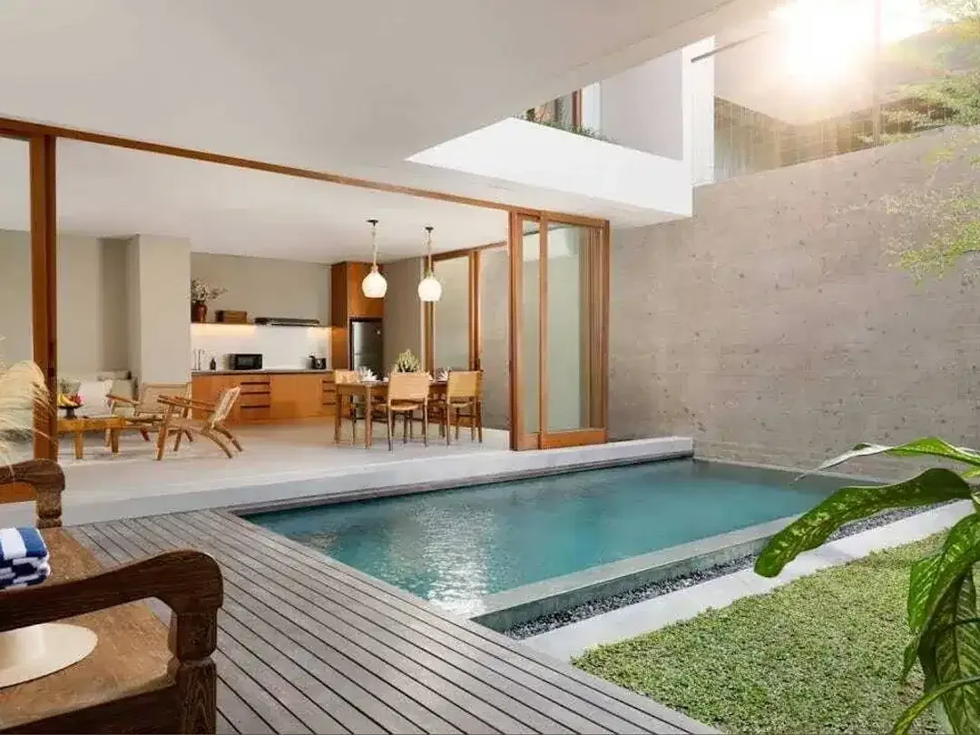 Tropical Modern Villa hanya 1 km ke Pererenan Beach, Canggu, Bali - Image 9 of 10