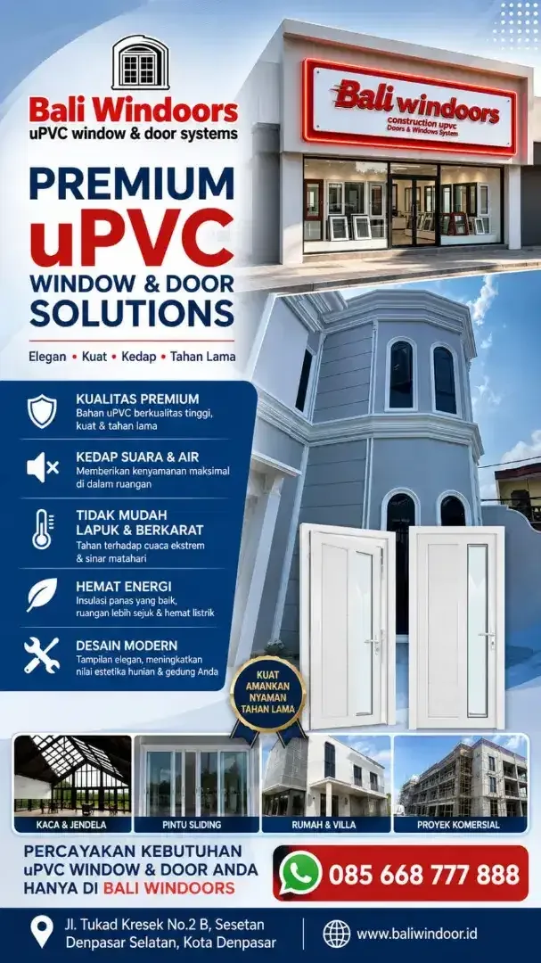 Pintu dan Jendela upvc # DENPASAR-BALI - Image 1 of 6