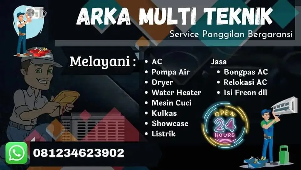 Service AC, Water Heater, Mesin Cuci, kulkas dll - Image 1 of 10