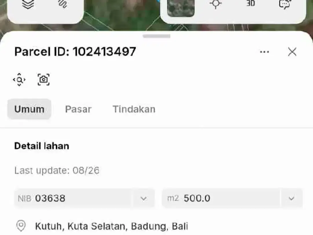 DI JUAL DAN DI SEWAKAN TANAH STRATEGIS 12,05 ARE KUTUH KUTA SELATAN BALI. - Image 6 of 8