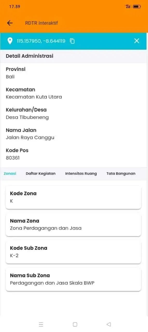 Tanah Komersil 550m2 di Jalan Raya Utama Canggu Bali Cocok Usaha - Image 4 of 10