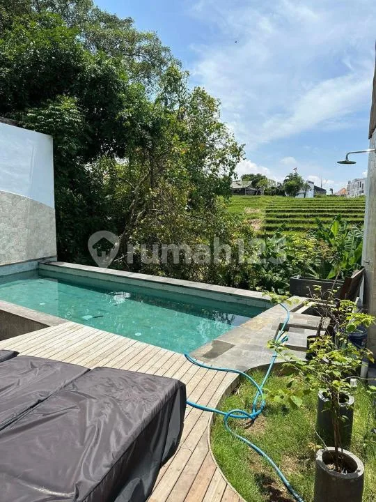 Villa 2Unit View Sawah Dkt Pantai Furnish Balkon Strategis Canggu - Image 2 of 4