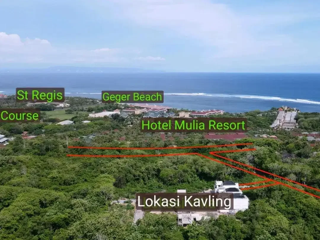 Dijual Tanah Kavling Lokasi Strategis - Persis sebrang Hotel Mulia Resort - Image 2 of 8