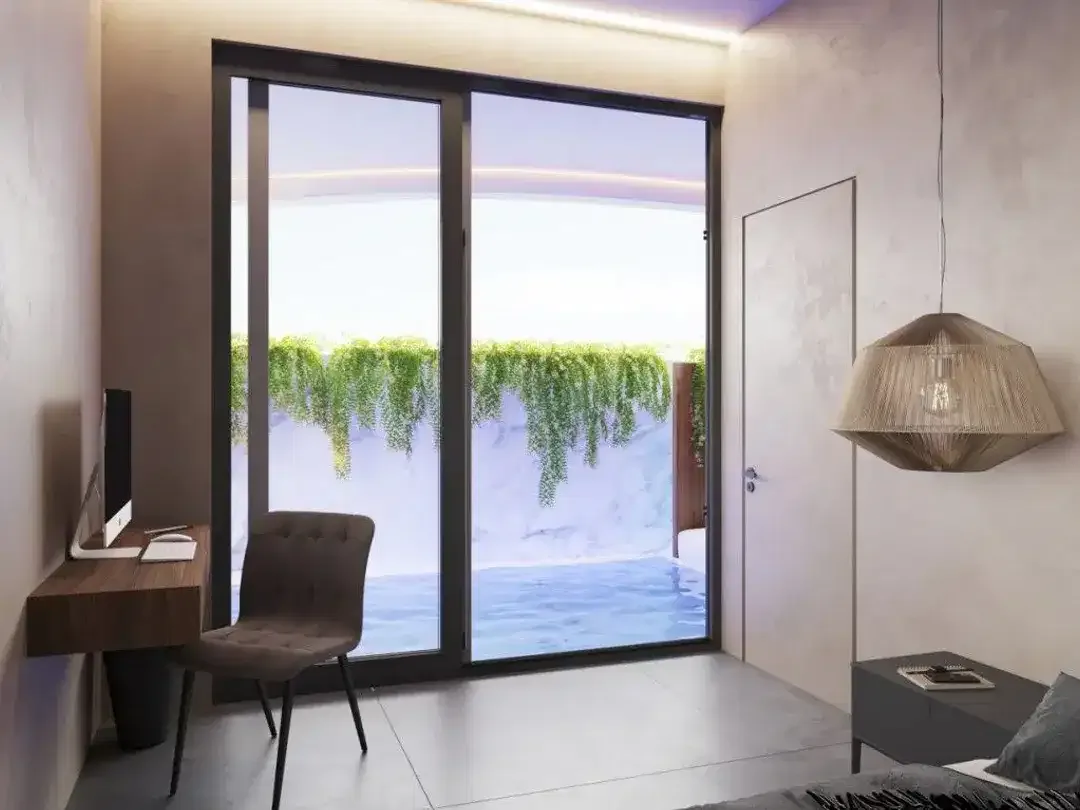 Apartemen desainer di Canggu dengan kolam infinity di rooftop! - Image 8 of 10